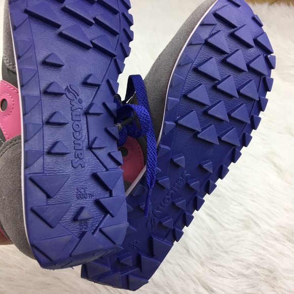 Saucony jazz low pro pink gray tennis shoe sneaker - Picture 3 of 6
